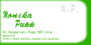 monika pupp business card